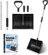Yardwe Portable Snow Shovel 55.9 Inch Detachable Antislip Tool for Car Trunk Garden Camping Ice Removal