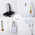 Blulu 12 Pieces Clear Adhesive Hooks, Waterproof Utility Wall Hooks with 15 Self-Adhesive Tapes for Home Kitchen
