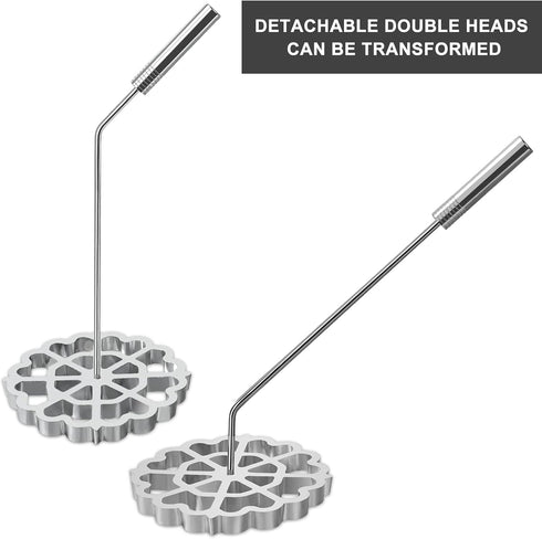 Bunuelos Mold with Handle, Rosette Timbale Iron Set, Aluminum Waffle Molds with Handle for Funnel Cake, Mexican Rosette