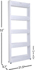 Laundry Room Organizer, Mobile Shelving Unit with 5 Large Storage Baskets for Narrow Spaces