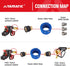 YAMATIC Pressure Washer Adapter, M22-14mm Female Thread to 1/4 Inch Female NPT Fitting, Power Washer Connector, 5000 PSI