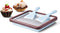 Ice Cream Roll Maker Plate with 2 Spatulas, Instant Rolled Ice Cream Machines for DIY Ice Cream, Color: Brown and Blue,