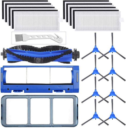 Replacement Parts Kit for Eufy RoboVac 11S, 30, 30C, 15C, 12, 35C - 8 Filters, Brushes, and Accessories