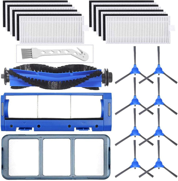 Replacement Parts Kit for Eufy RoboVac 11S, 30, 30C, 15C, 12, 35C - 8 Filters, Brushes, and Accessories