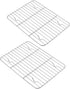 Aspire Cooling Rack 2 Pack | 9" x 7" Stainless Steel Baking Racks for Cooking, Baking, Roasting, Grilling