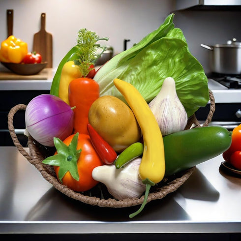 Generic 21pcs Realistic Artificial Fake Vegetables, Artificial Fake Lettuce and Varity Vegetables,Artificial Vegetables