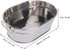 DOITOOL Galvanized Metal Tub, Oval Beverage Tub for Parties, Ice Bucket, Storage Bucket, 8.84x6.01x3.14 inch