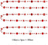 Decor365 Twinkle Star Garland Glitter Red Party Decorations, Star Banner Ceiling Hanging Streamer for Birthday