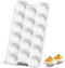 ONEMORE Ceramic Deviled Egg Platter, Christmas Deviled Egg Tray 17-Hole Rectangular Fridge