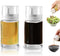 Kwude 2-Pack Leakproof Small Glass Oil and Vinegar Dispenser Bottles - 3.4oz (100ml)