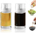 Kwude 2-Pack Leakproof Small Glass Oil and Vinegar Dispenser Bottles - 3.4oz (100ml)