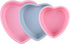 Heart Shaped Cake Pans, 3pcs Silicone Molds, 5" 8" 10" Non-Stick Cake Pan Set for Cheesecake, Brownie Cake