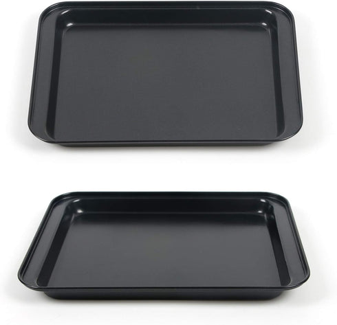 Small Baking Sheet 2 Pack, Shinsin 8 Inch Nonstick Baking Pans for Oven, Professional Reusable Baking Trays