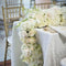 ShinyBeauty White Sequin Tablecloth, 60" x 102", Wedding Sparkle Linens, Rectangle Sequin Overlay