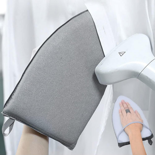 Garment Steamer Ironing Gloves, Waterproof Anti Steam Mitt for Clothes Ironing Accessories, Gray
