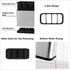 KESOL Kitchen Utensil Holder, Stainless Steel Drying Rack, Flatware Holder with 4 Divided Compartments, Rust Proof
