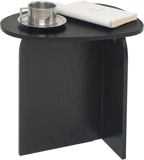 AWASEN Black Side Table, Small Triangle End Table Living Room, Modern Accent