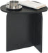 AWASEN Black Side Table, Small Triangle End Table Living Room, Modern Accent