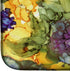 Caroline's Treasures 8958DDM Abstract Flowers Dish Drying Mat, Purple and Yellow Absorbent Pad for Kitchen Counter, 14