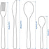 IKEA Mopsig 16 Piece Modern Silverware Cutlery Set, Flatware Set for 4 People, 18/10 Stainless Steel Mirror Polished
