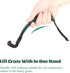 KAMaster Cast Iron Grill Grate Lifter Compatible with Big Green Egg,Primo Vision Louisiana Grills Kamado Grill