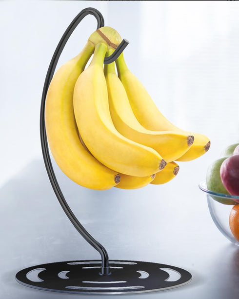 Coopenju Countertop Banana Holder Stand Stainless Steel, Modern Banana Tree Hanger with Larger Base & Won't Topple