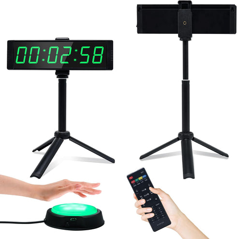 YZ Gym Timer Clock for Home Gym, Fitness Timer with Stopwatch Button,