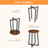 15.7" BF95BZ01 HOOBRO Side Table, Round End Accent Table with Sturdy Metal Frame, Round Nightstand, for Living Room