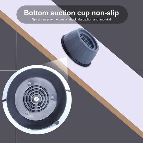 MWELLEWM Shock and Noise Cancelling Washing Machine Support, Anti Slip Anti Vibration Rubber Feet Pads