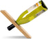 Wine Bottle Holder, Personalized Single Wine Bottle Stand Display, Bamboo Self Balancing Countertop Wine Holder for