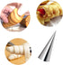 20 Pack 5.5 Inch Cream Horn Molds, Stainless Steel Baking Cones for Cannoli, Ice Cream, Standing Cone Shape