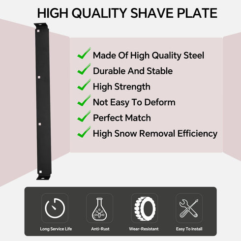 24-Inch 24" 2-Stage 753-0625 784-5581A-0637 790-00120-0606 790-00120-0637 Shave Plate Scraper Bar Compatible with MTD