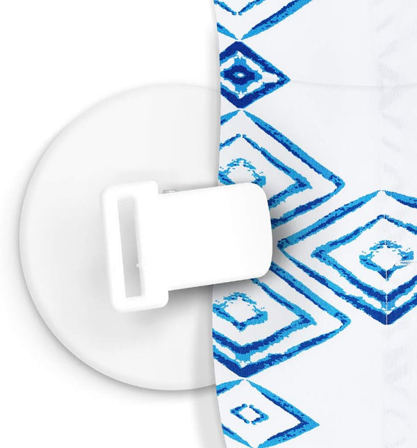 4 PCS Shower Curtain Clips, Self Adhesive Windproof Splash Guard Weight Clip (White)