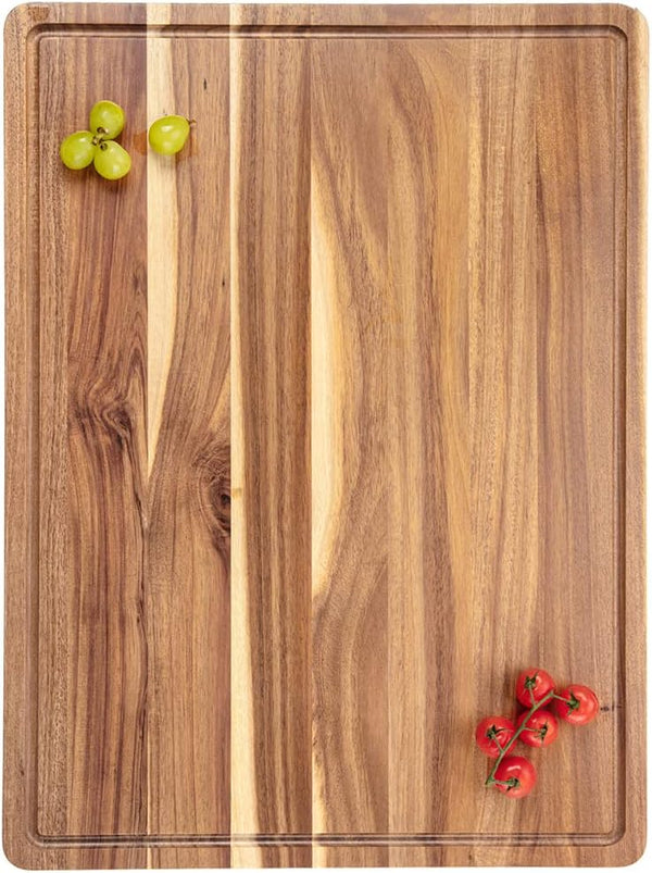 Extra Large Acacia Wood Cutting Board, 24x18 Inch Large Butcher Block Chopping