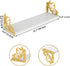 3 Pack Hoikwo Butterfly Wall Shelves, White Gold Floating Book Shelves, for Mother, Mom, Women, Girls, for Preppy Room