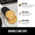 Gorilla Grip Nonstick Silicone Spatula, 11.6 Inch Black, Heat Resistant, BPA-Free, Flexible Head, Stainless Steel Handle