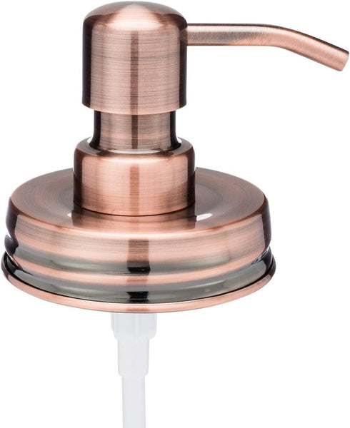 Jarmazing Products Vintage Styled Copper Mason Jar Soap Dispenser Lids, One Pack