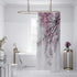 OERJU Cherry Blossoms Shower Curtain, Pink Flower Japanese National Flower, Waterproof Polyester Bathroom Decor Set