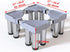 Washer and Dryer Stands, 12 Feet Adjustable Appliance Base for Washing Machine Dryers Refrigerator, Height 20cm