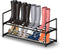 Hsscblet 2 Tier Metal Shoe Rack,Adjustable Shoe Shelf Storage Organizer,Stackable Boot & Shoe