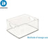 iDesign Recycled Plastic Cabinet and Pantry Storage Bin with Integrated Handles, 10” x 8” x 5”, Clear