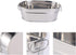 DOITOOL Galvanized Metal Tub, Oval Beverage Tub for Parties, Ice Bucket, Storage Bucket, 8.84x6.01x3.14 inch