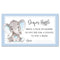 InvitationHouse 48 Watercolor Elephant Baby Shower Raffle Cards (Blue)