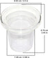 Teabloom Universal Glass Tea Infuser with Dual-Purpose Lid/Coaster - Hygienic Non-Toxic Glass Filter for Loose Tea