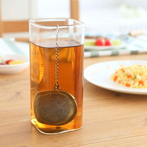 GOLF 2Pcs Tea Steeper, Mesh Tea Infuser Premium Tea Filter Tea Interval Diffuser with Extended Chain Hook for Brew