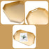 15.7"*10.2"*1.57" Gold Decorative Tray with Handles, Versatile Serving Tray for Coffee Table, Ottoman, Ideal