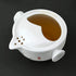 Liang baobao Convenient Teapot Cup, Porcelain Teacup, White Glazed Travel Tea Set (Lotus)