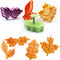 Cake Leaves Baking Pie Crust Cutters, Set of 4, Random Color