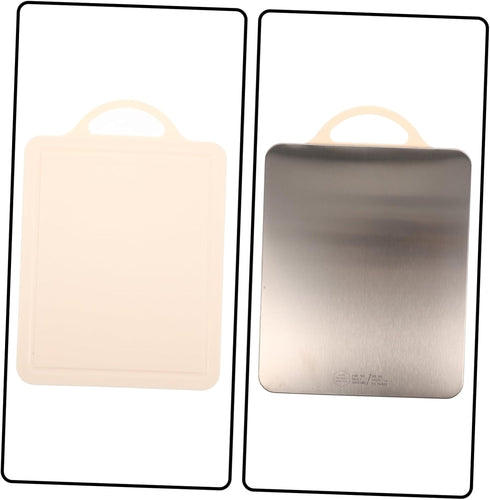 Double Sided Cutting Board Cutting Boards Large Cutting Board Glass Cutting Board Noodle Board Kitchen Chopping Board Kitchen Chop Board Delicatessen Non-slip Stainless Steel Child