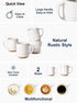 18 oz,Ceramic Set, 3.8 inch, Set 4, LE TAUCI Coffee Mugs Mug Coffee Cups for Latte, Hot Tea, Cappuccino, Mocha, Cocoa